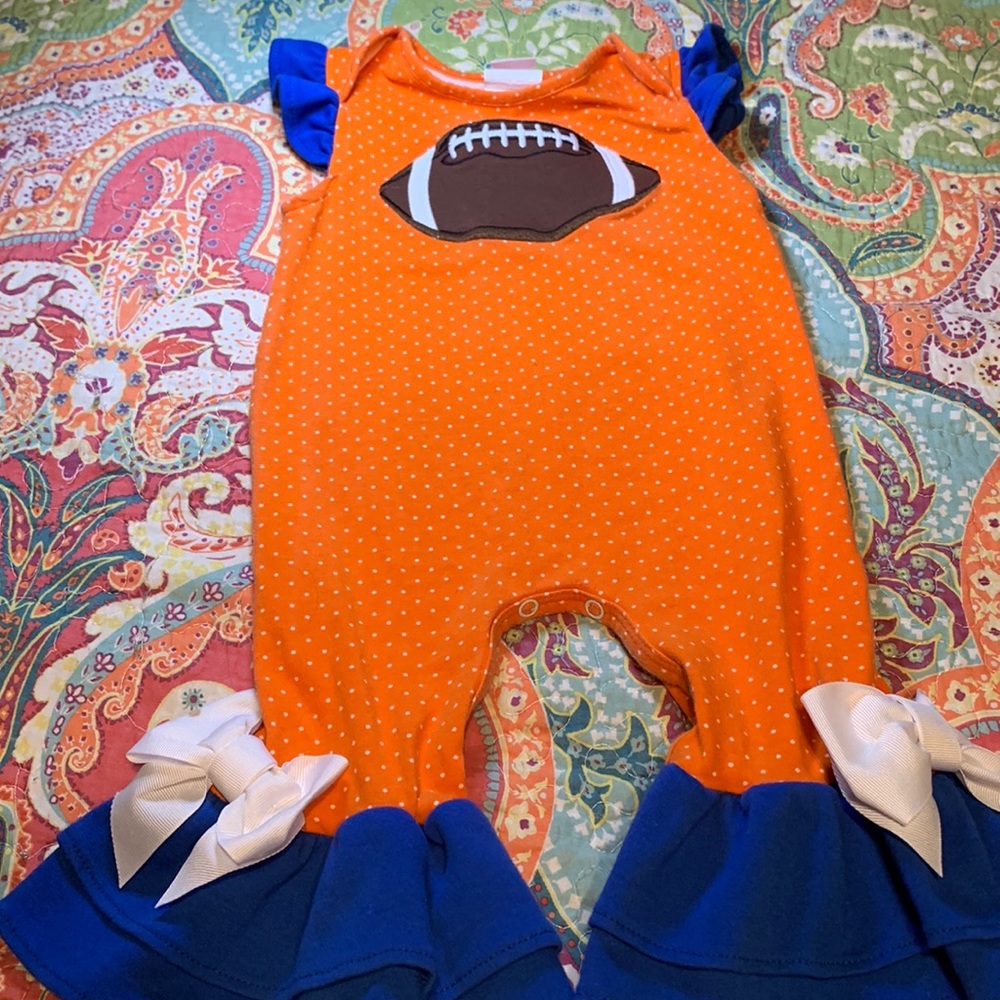 18m RicRac and Ruffles romper